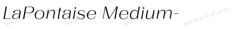 LaPontaise Medium字体转换